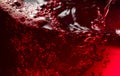 Red wine abstract splashing in glass Royalty Free Stock Photo