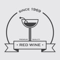 red wine banner. Vector illustration decorative design