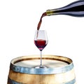 Red Wine on Barrel