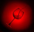 Red wine being poured into glass Royalty Free Stock Photo