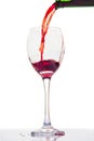 Red wine bottle and glass Royalty Free Stock Photo