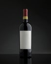 Red wine bottle without label Royalty Free Stock Photo