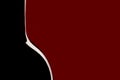 Red Wine bottle silhouette on red background Royalty Free Stock Photo