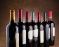 Red wine bottles Royalty Free Stock Photo