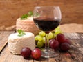 Red wine and cheese Royalty Free Stock Photo