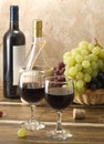 Red wine composition Royalty Free Stock Photo