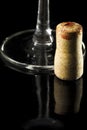 Red wine cork concept Royalty Free Stock Photo