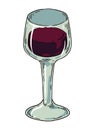 red wine cup drink Royalty Free Stock Photo