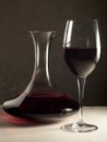 Red Wine in Decanter and Glass