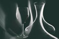 Red wine in decanter and glasses Royalty Free Stock Photo