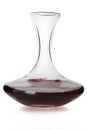 Red wine on a decanter Royalty Free Stock Photo