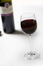 Red wine in glas Royalty Free Stock Photo