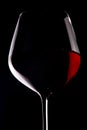 Red wine glass