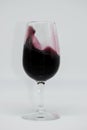 Red wine in glass cup. Tempranillo grape variety and Cabernet sauvignon. Wine made in Spain Royalty Free Stock Photo