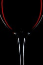 Red wine glass isolated Royalty Free Stock Photo