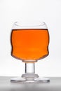 Red Wine in glass on white background Royalty Free Stock Photo