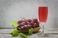 Red wine and grape Royalty Free Stock Photo