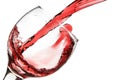 Red wine pour into glass Royalty Free Stock Photo
