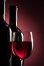 Red wine selection Royalty Free Stock Photo