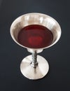 Red wine and silver Royalty Free Stock Photo