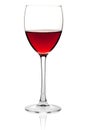 Red wine in a small glass