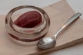 Red Wine Sorbet in dish