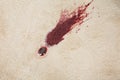 Red Wine Spilled From Glass On Carpet Royalty Free Stock Photo