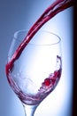 Red wine splash Royalty Free Stock Photo