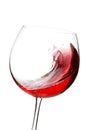 Red Wine Splash in Glass Royalty Free Stock Photo