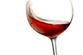 Red wine splash with white background, close up Royalty Free Stock Photo