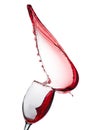 Red wine splashing Royalty Free Stock Photo