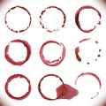 Red wine stain Royalty Free Stock Photo
