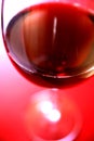 Red wine in stem glass close up Royalty Free Stock Photo