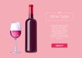 Red Wine Taste Poster Bottle Burgundy Merlot Glass