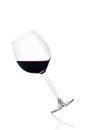 Red wine on white background Royalty Free Stock Photo