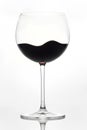 Red wine on a white background Royalty Free Stock Photo