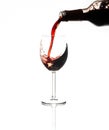 Red Wine on white background Royalty Free Stock Photo