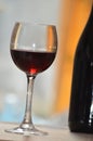 Red wineglass drink