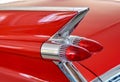 Wing in the back of a historic American car