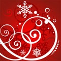 Red winter background Royalty Free Stock Photo