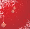 Red winter background