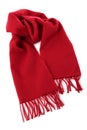 Red winter scarf Royalty Free Stock Photo