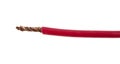 Red wire isolated on white background Royalty Free Stock Photo
