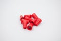 These red objects are called Wire-nut Royalty Free Stock Photo