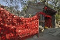 Red wish cards in Prince Gong Mansion, Beijing Royalty Free Stock Photo