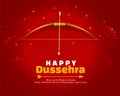 Red wishes card for dussehra festival
