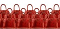 Red woman leather hand bag Royalty Free Stock Photo