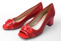 Red woman shoes Royalty Free Stock Photo