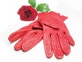 Red women gloves