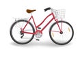 Red women`s bike